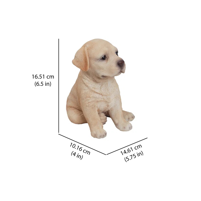Hi-Line Gift Ltd. Yellow Labrador Puppy Statue