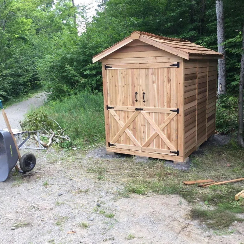 Cedarshed Rancher 6 ft. W x 9 ft. D Western Red Cedar Wood Storage Shed