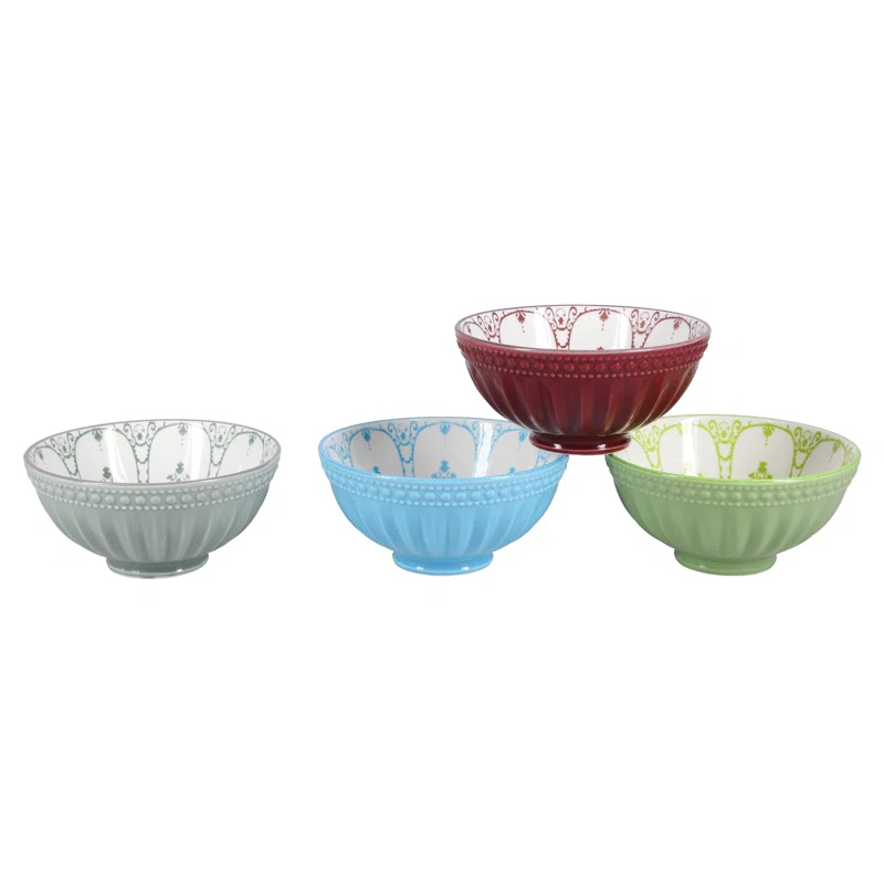BIA Cordon Bleu BIA Cordon Bleu Ooh La La Emeline Assorted 10-Ounce Bowls (Set of 4)
