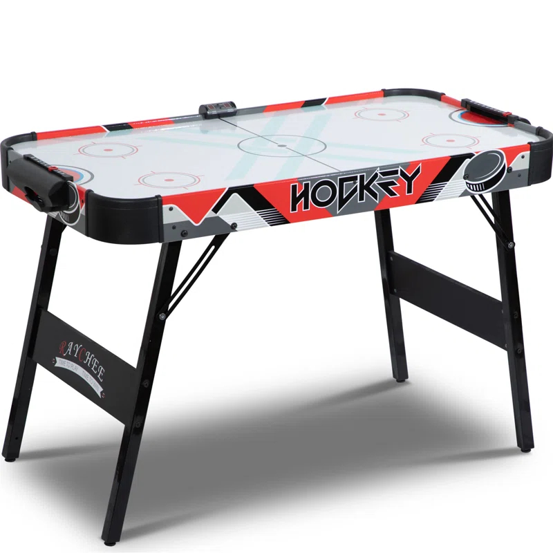 RayChee 48'' 2 -Player Wood Air Hockey Table with Digital Scoreboard