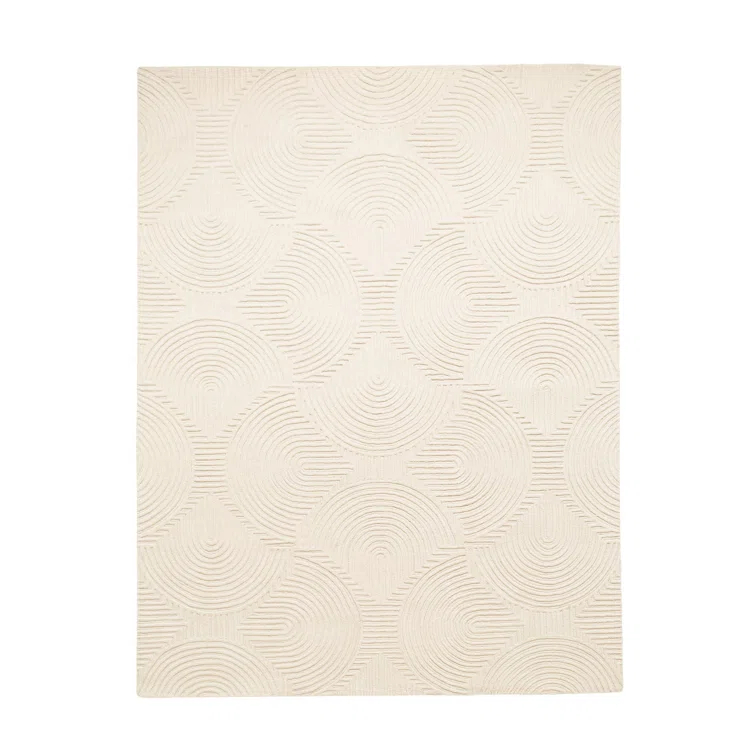 Global Views Arches Rug-Ivory/Ivory | Wayfair