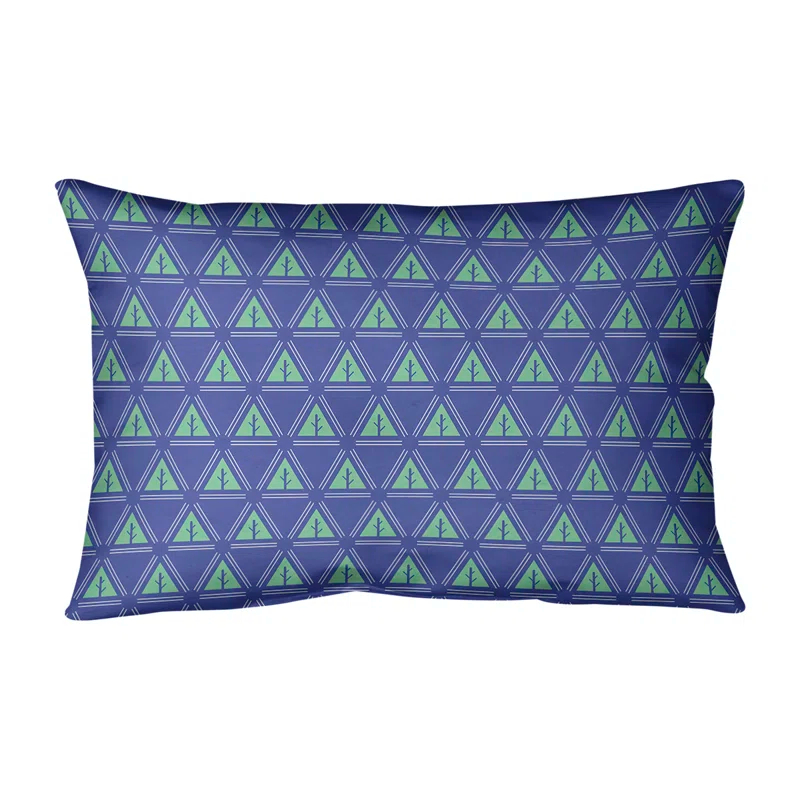 ArtVerse Katelyn Elizabeth Chevron Indoor/Outdoor Reversible Throw Pillow