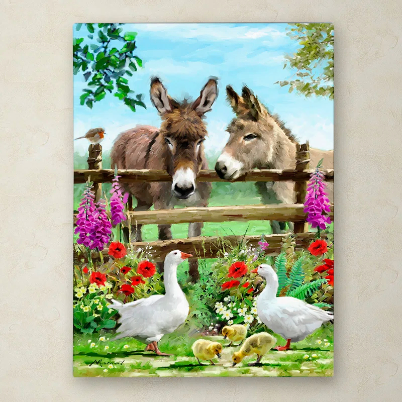 Trademark Fine Art The Macneil Studio " Donkeys " by The Macneil Studio