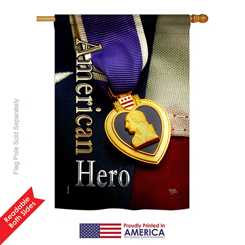 Breeze Decor Double Sided 40'' H x 28'' W Polyester House Flag