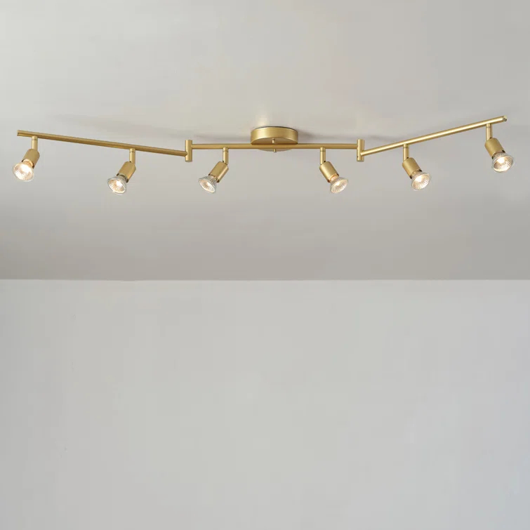 Globe Electric Company 47.2'' 6 -Light Swing Arm Track Track Kit with Dimmable and Adjustable Head