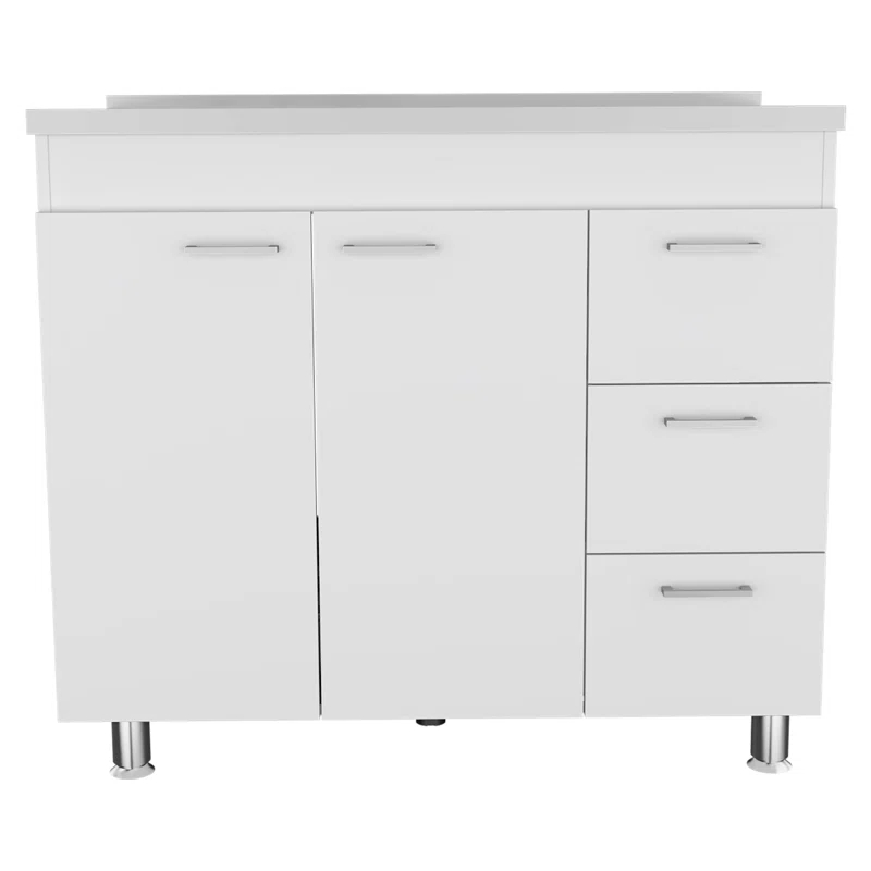 TUHOME Ferretti 39" Wide Utility Sink Base Cabinet