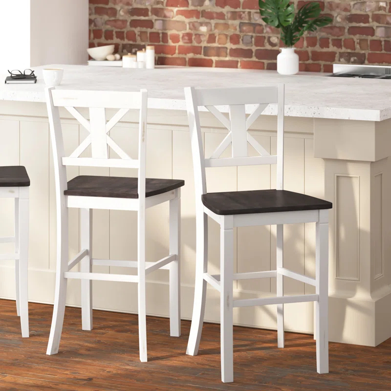 Taylor & Logan Bakersville Solid Wood Counter Stool (Set of 2)