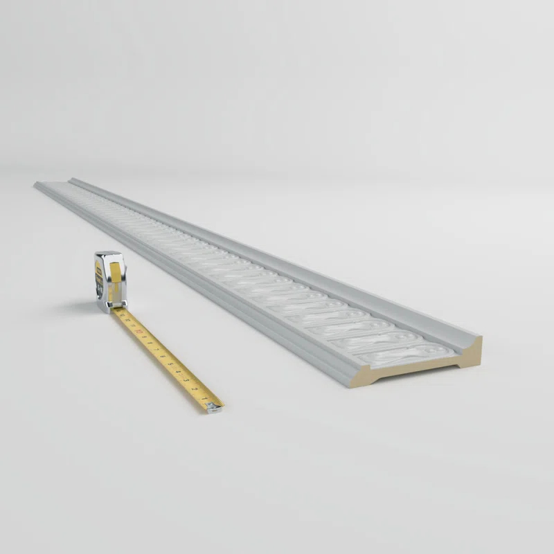 Ekena Millwork 6 1/4"H x 1 1/2"P x 94 1/2"L Odessa Chair Rail Moulding (Set of 2)