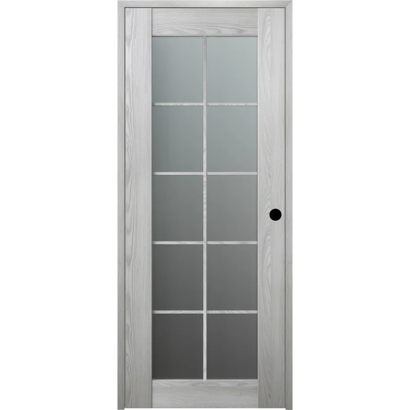 Belldinni Avon 10 Lite Solid Manufactured Wood and Glass Paneled Prefinished Standard Door
