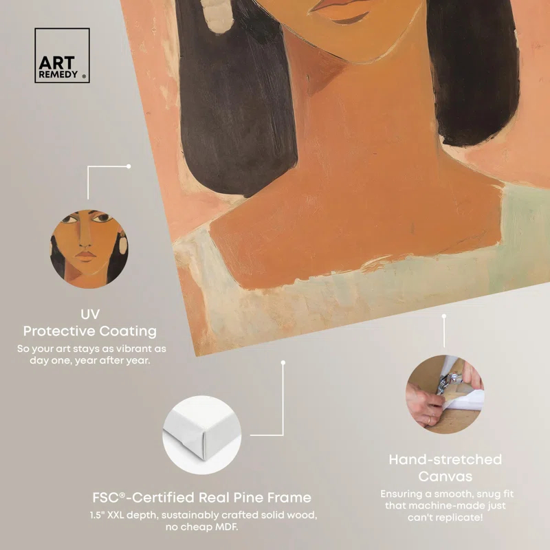Art Remedy Hispanic Girl Canvas Classic Women Wall Art by Art Remedy
