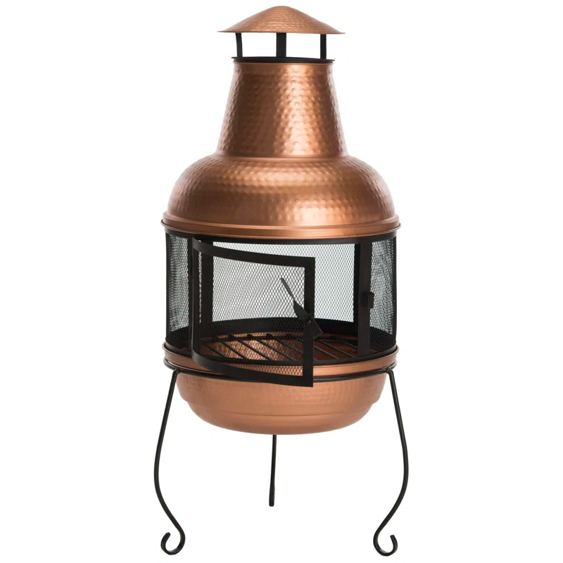 Gemmenne Cast Iron Wood Burning Chiminea