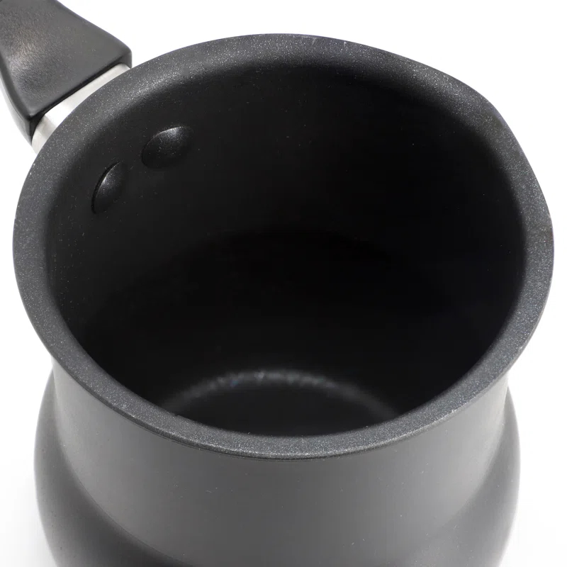 Better Chef Better Chef 0.45 Quart Aluminum Nonstick Turkish Coffee Warmer in Black with Cool Touch Handle