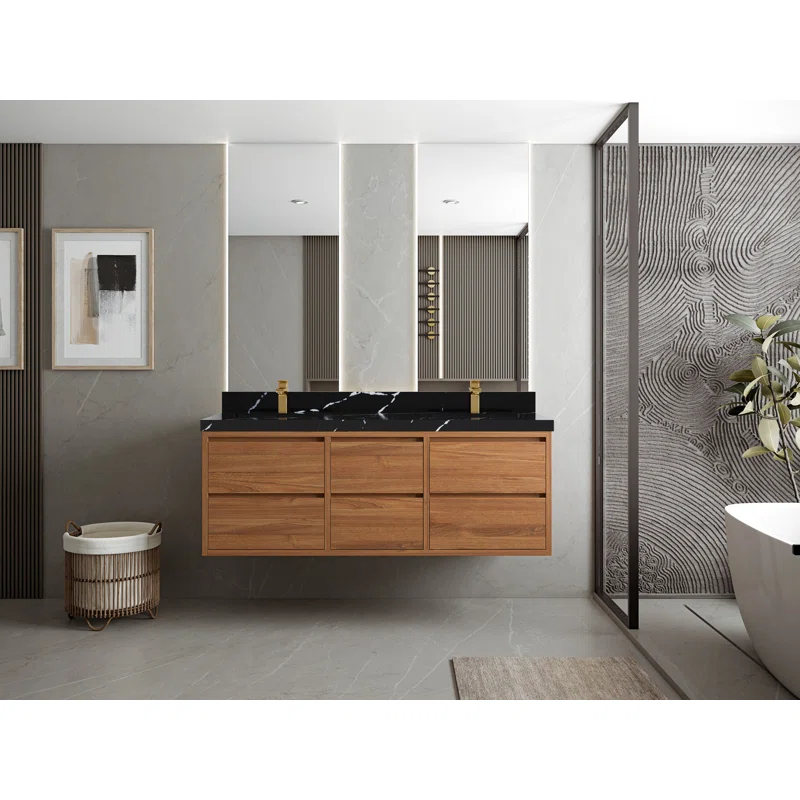 Willow Collections Madison 60'' Double Bathroom Vanity with Top