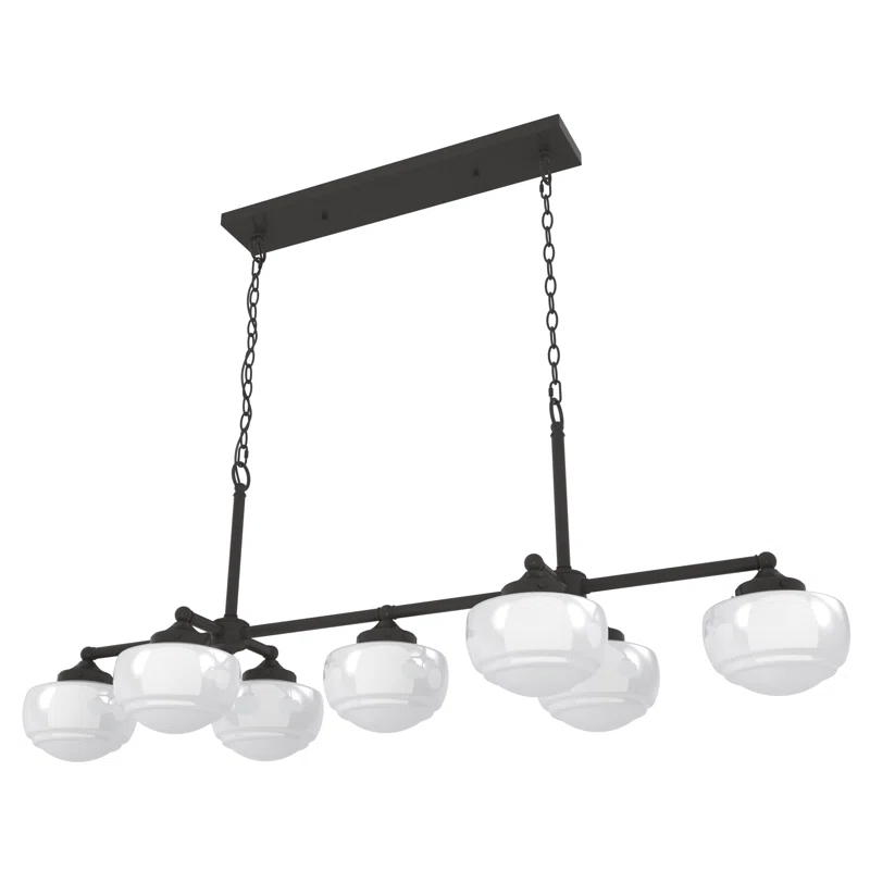 Hunter Saddle Creek 7 Light Linear Chandelier Ceiling Light Fixture