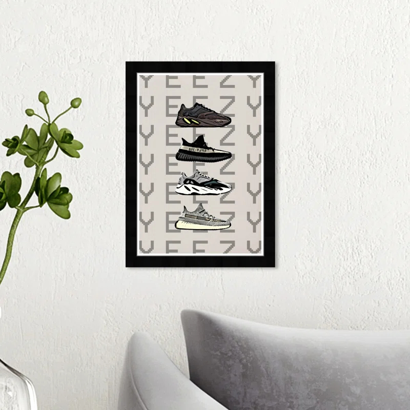 Wynwood Studio " Fashion And Glam Hypebeast Sneakers Shoes " Painting Print