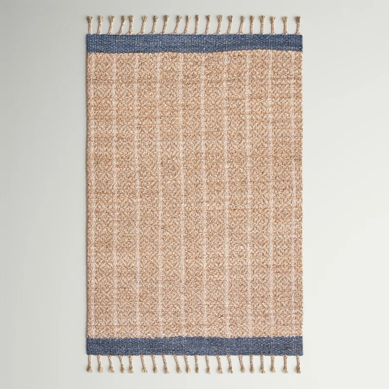 Sand & Stable™ Kevin Hand-Woven Cotton/Jute Gray/Beige Area Rug