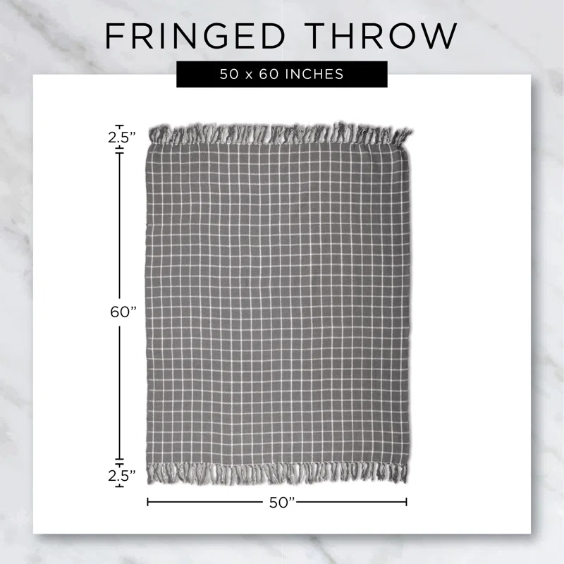 Design Imports Hand Woven Throw Blanket