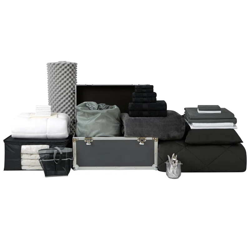 DormCo DormCo 42 Piece Complete College Dorm Reversible Bedding Package