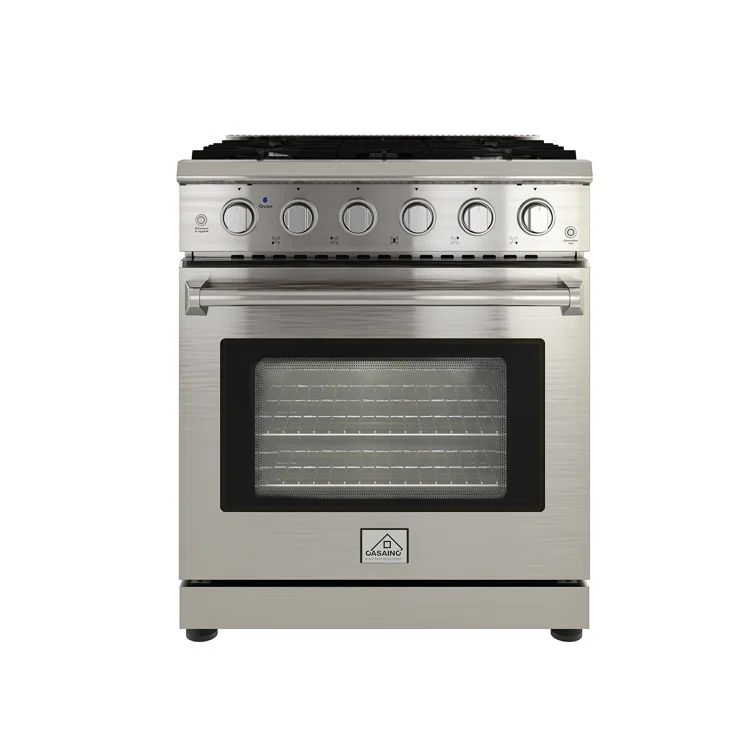 CASAINC CASAINC 30" 4.55 Cubic Feet Smart Natural Gas Freestanding Convection Range CA-HXJ300R