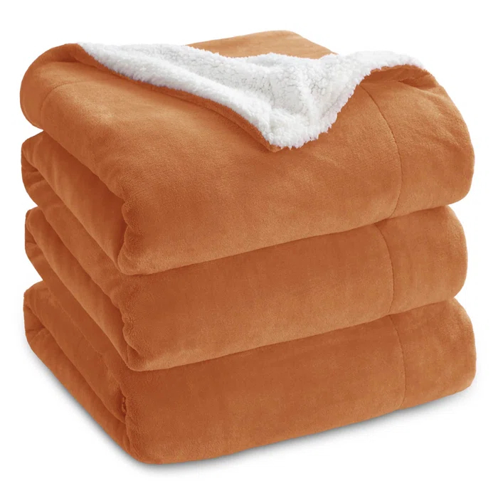 Bedsure Bedsure Sherpa Fleece Blankets For Bed - Thick And Warm Blanket For Winter, Soft Fuzzy Plush Blanket For All Seasons