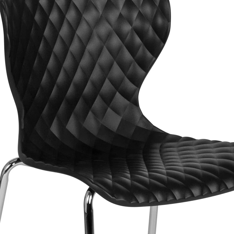 Flash Furniture Lowell Contemporary Design Plastic Stack Chair (Set of 4)
