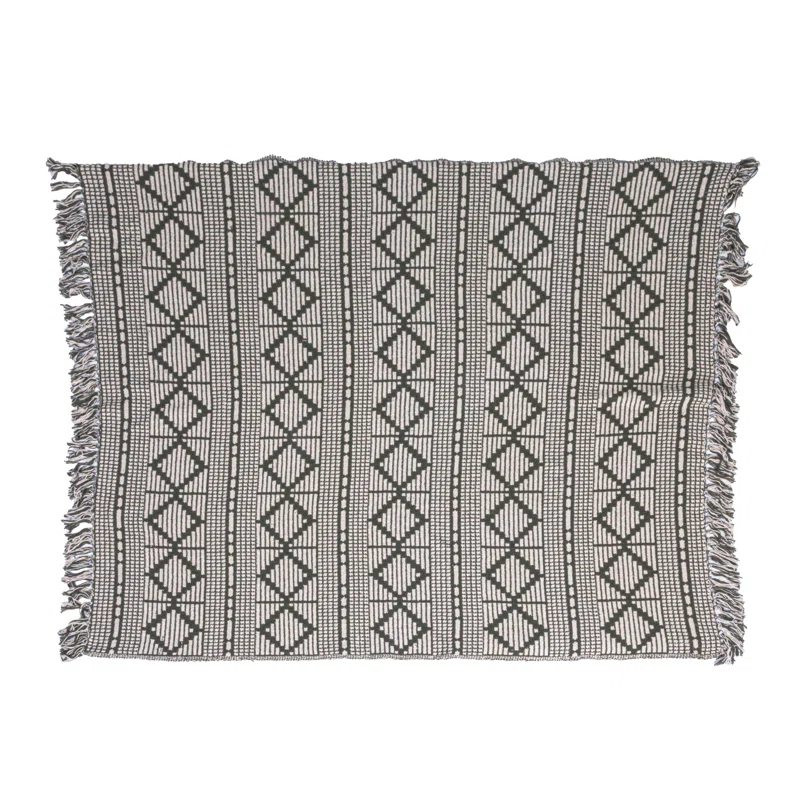 Bloomingville Hand Woven Throw Blanket