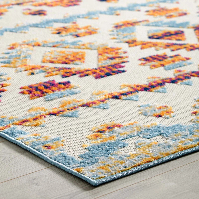 Modway Modway Reflect Contemporary Abstract Diamond Indoor and Outdoor Area Rug