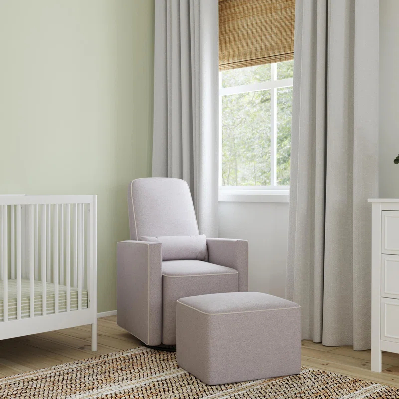 daVinci Olive Swivel Glider with Ottoman