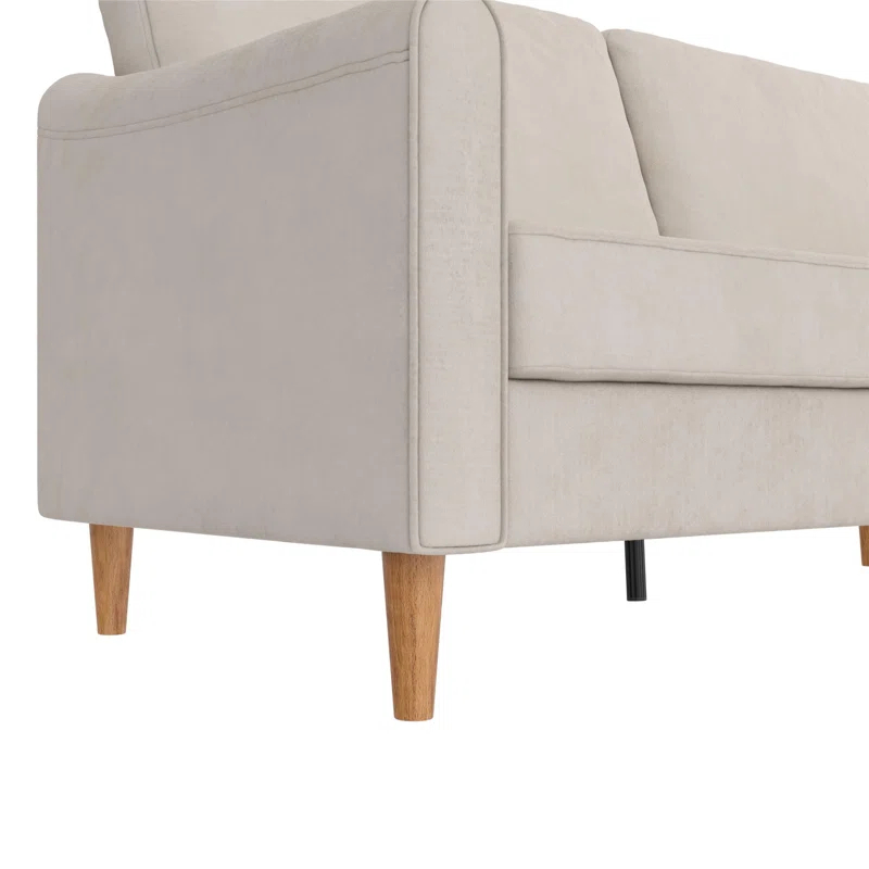 Mr. Kate Moon 73.5" Upholstered Sofa with Curved Back