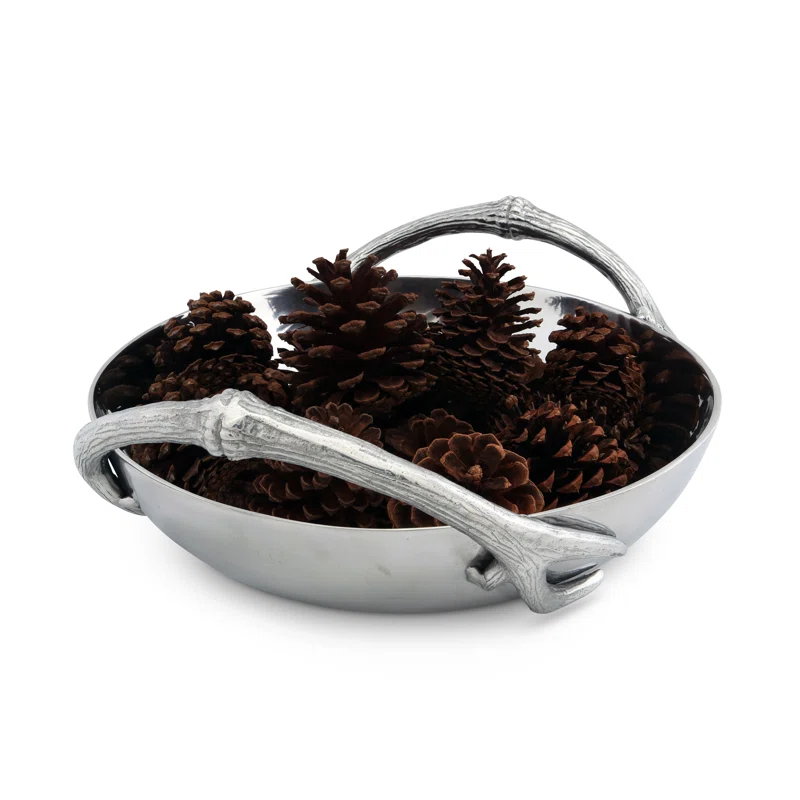 Arthur Court Designs Arthur Court Designs Antler Aluminum Serving Bowl