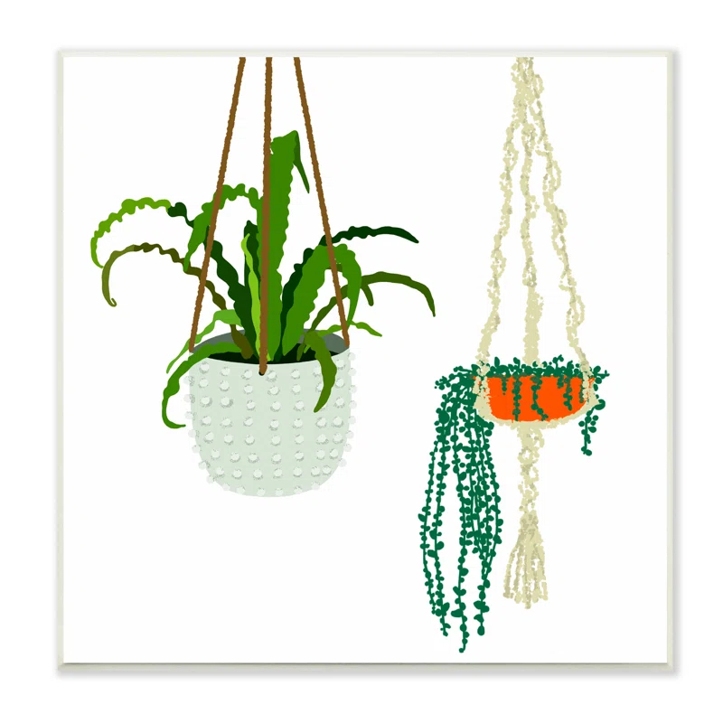 Stupell Industries " Chic Indoor Potted Plants Modern Fern Foliage " by Jen Bucheli