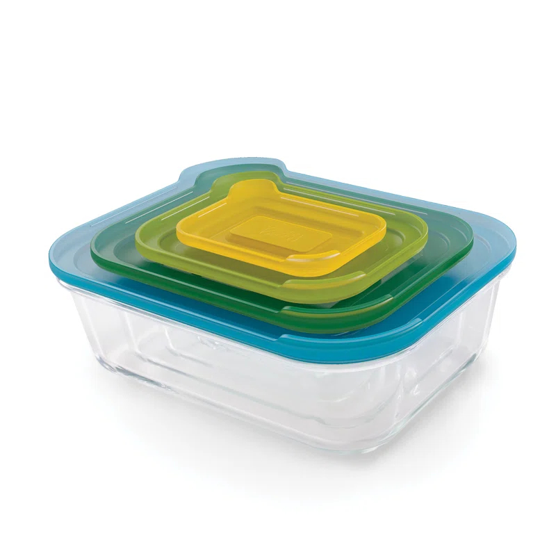 Joseph Joseph Joseph Joseph Nest 8-Piece Glass Food Storage Containers