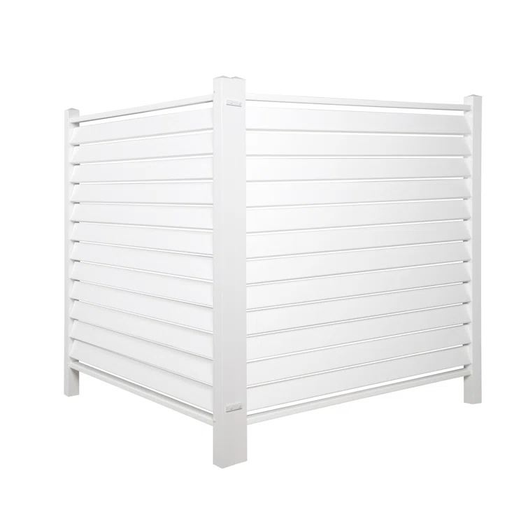 Dovelina 48 in. H x 48 in. W (2 Panels) Blinds Vinyl Privacy Fence Panel