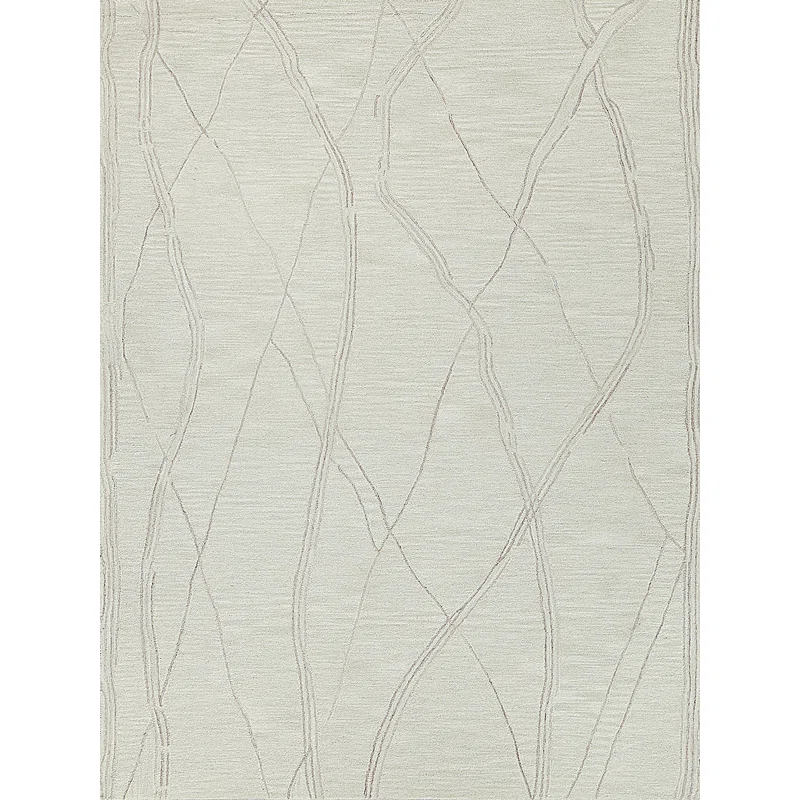 Exquisite Rugs Tangiers Handmade Hand-Tufted New Zealand Wool On Canvas Ivory/Beige Area Rug