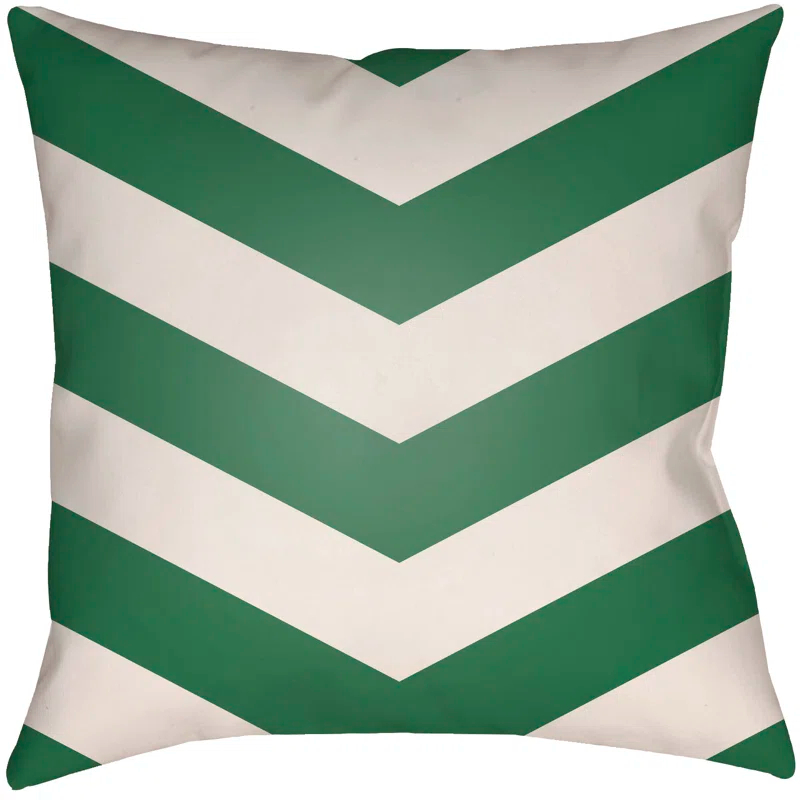 Livabliss Litchfield Chevon Geometric Indoor/Outdoor Reversible Throw Pillow