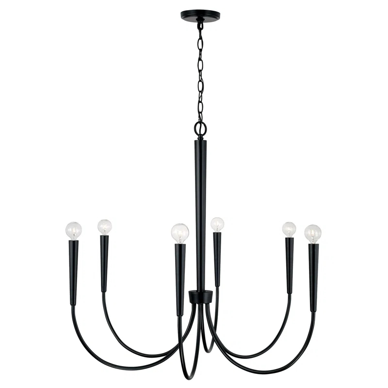 Capital Lighting 6 - Light Dimmable Classic / Traditional Chandelier