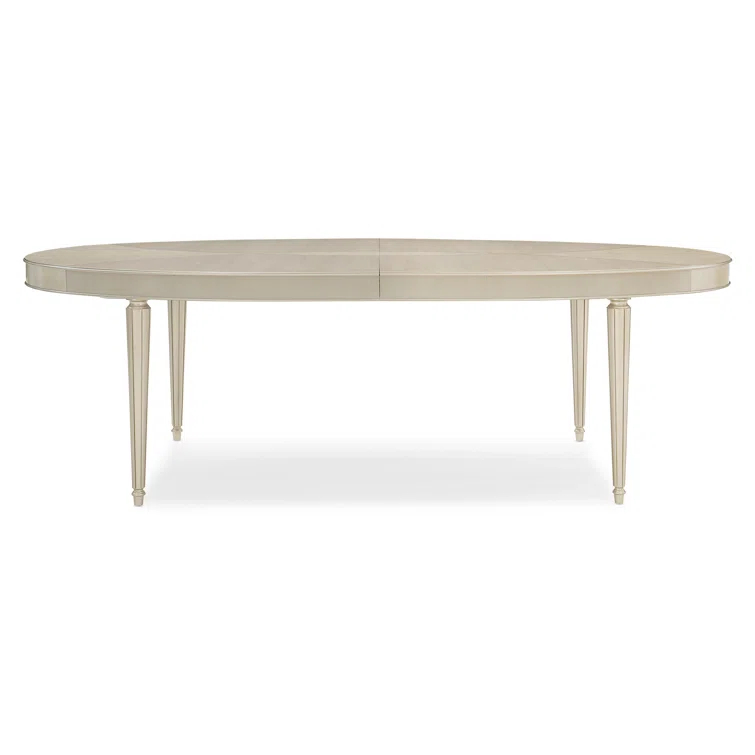 Caracole Classic Maple Oval Metal Base Dining Table