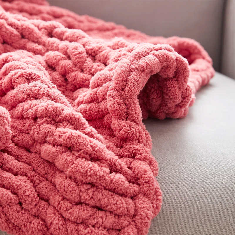 Byourbed Cozy Potato Chunky Knit Oversized Luxury Throw Blanket