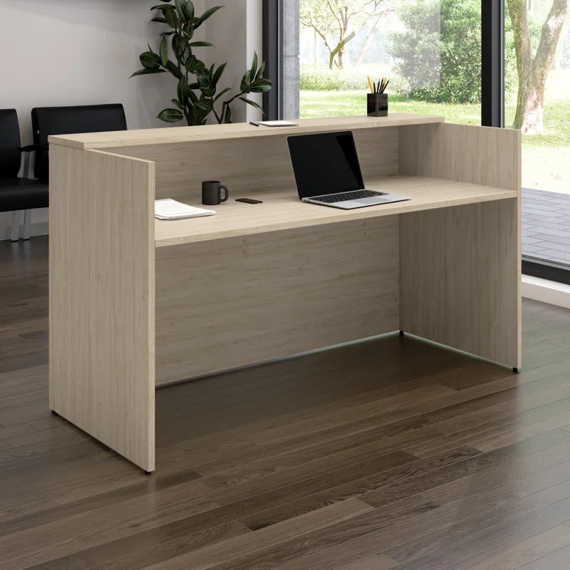 Bush Business Furniture Bush Business Furniture Arrive 72W x 30D Reception Desk with Shelf