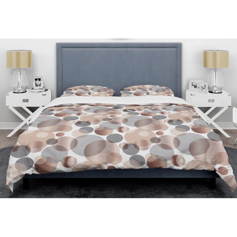 Design Art Modern & Contemporary Twill Geometric Shapes Duvet Cover Set