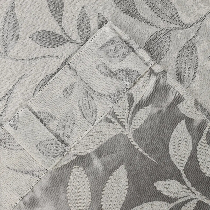 Superior Leaves Machine Washable Room Darkening Blackout Curtains With Back Tabs by Superior (Set of 2)