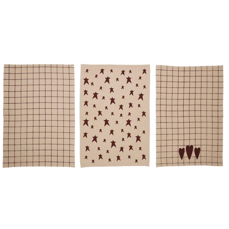 Foundry Select Laga Plaid Tea Towel Kitchen Towel (Set of 3)