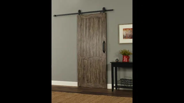 LTL Home Products Millbrooke 84'' Hollow Paneled with Installation Hardware Kit Barn Door