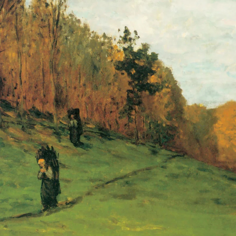 Vault W Artwork " Woodgatherers At The Edge Of The Forest, 1863 " by Claude Monet