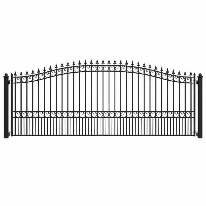 ALEKO Steel Single Swing Driveway Gate - LONDON Style