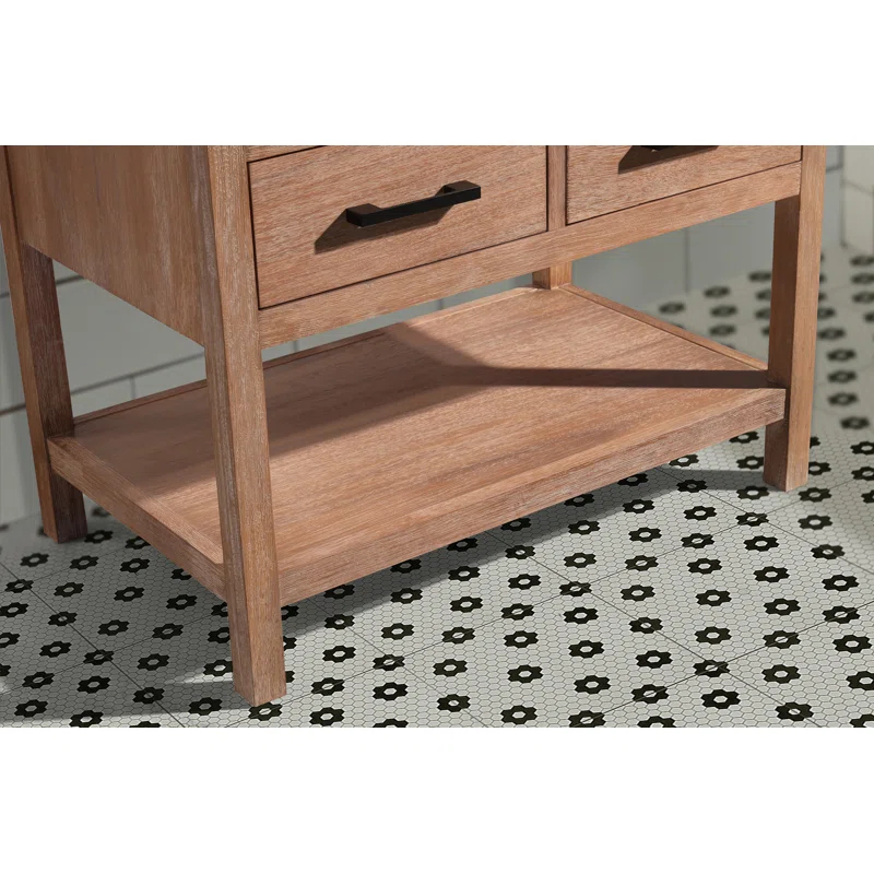 Ari Kitchen & Bath Betty 36'' Single Bathroom Vanity with Quartz Top