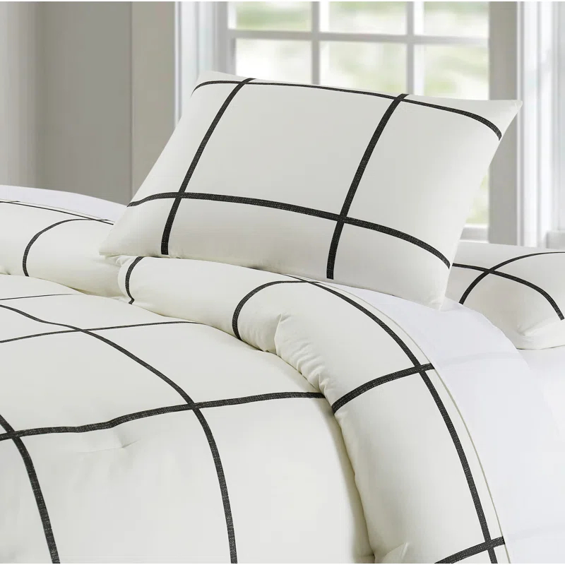 Truly Soft Checkered Comforter Set
