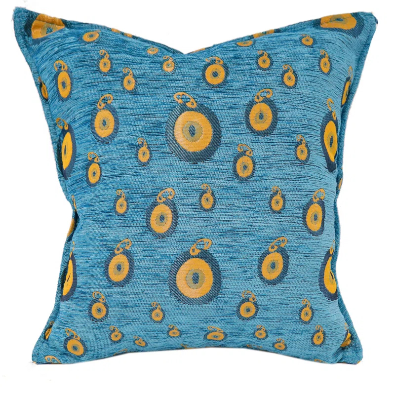 Southwestern Pillows Tassels Chenille Reversible Throw Pillow