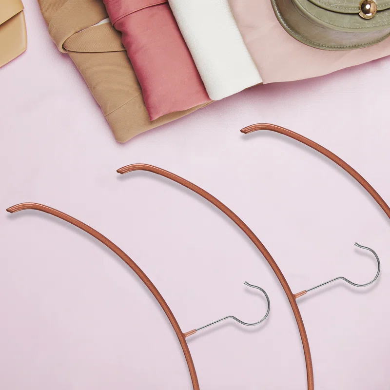 Mawa Metal Non-Slip Standard Hanger for Dress/Shirt/Sweater (Set of 10)
