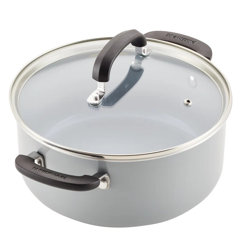 Farberware Eco Advantage Ceramic Nonstick Cookware Pots and Pans Set with Cooking Tools, 13 Piece